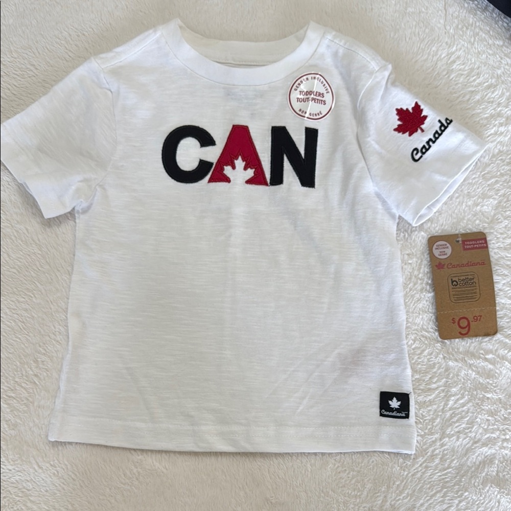 White Kids T-Shirt Canada